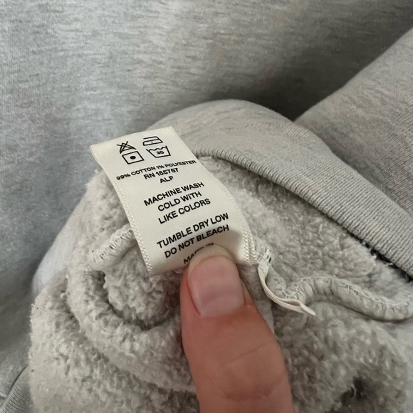 Madhappy Grey and Navy Fleece Crewneck - Picture 8 of 8